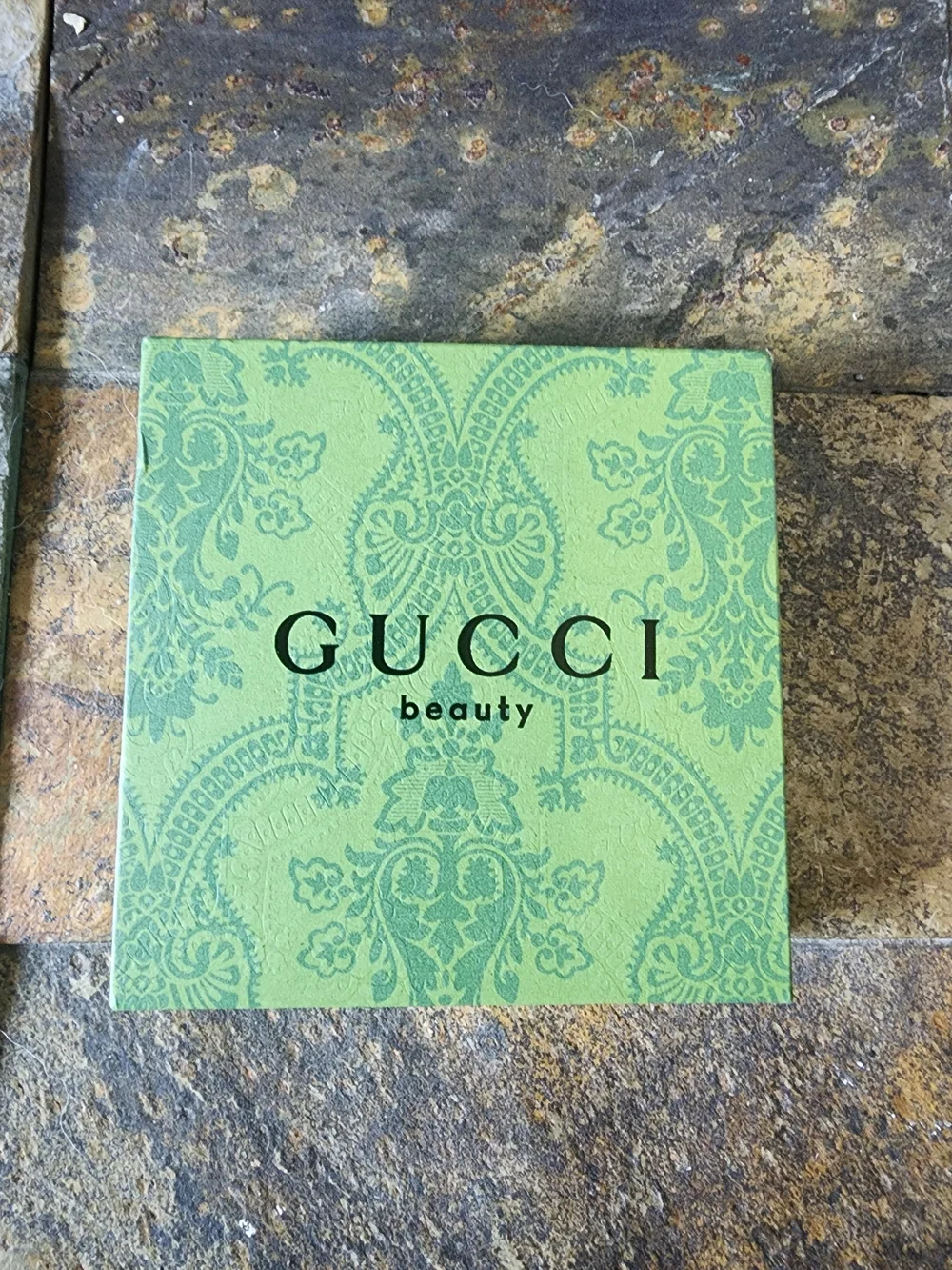 Gucci Beauty silver-tone GG-embossed compact pocket mirror